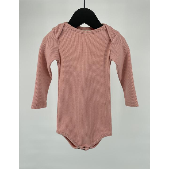 Romper Lichtroze Rib Maat 80 / 86