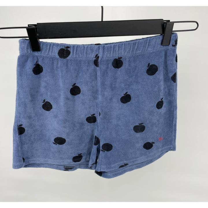 Korte Broek Blauw Appel Print Maat 140 / 146