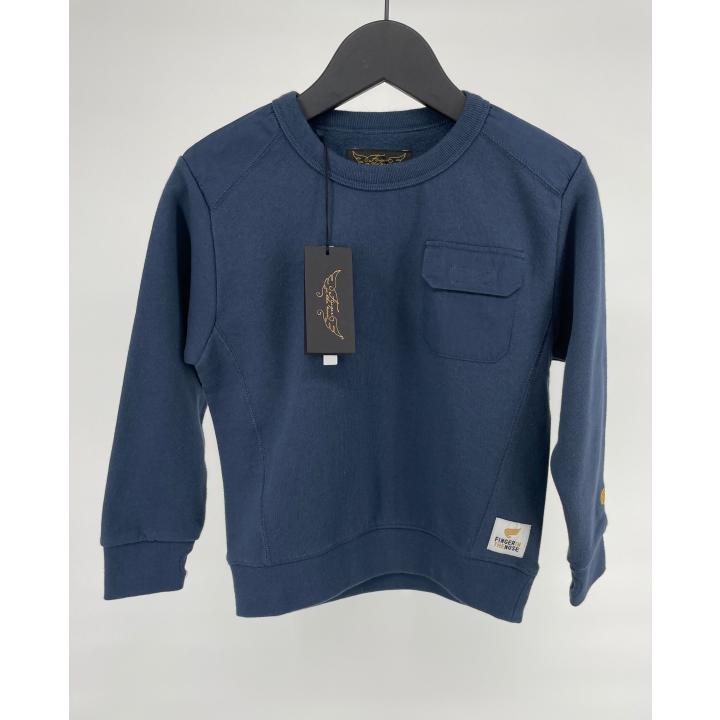Trui Donkerblauw met Zakje Maat 110