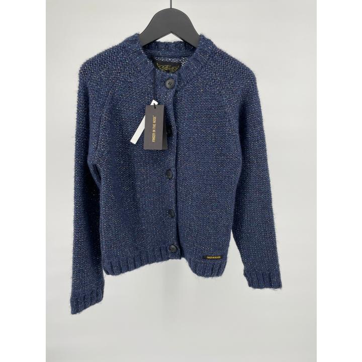 Vest Blauw Glitters Maat 122