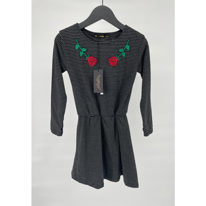 Jurk Zwart Rozen Maat 122