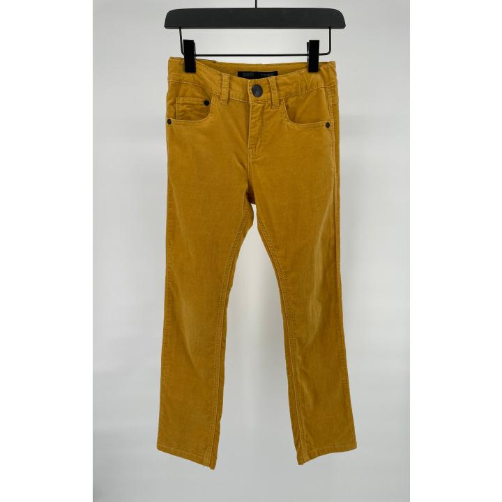 Broek Velours Geel Slim Fit Maat 128