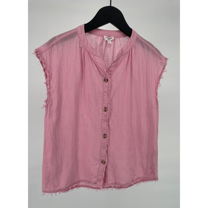Blouse Mouwloos Roze Maat 128