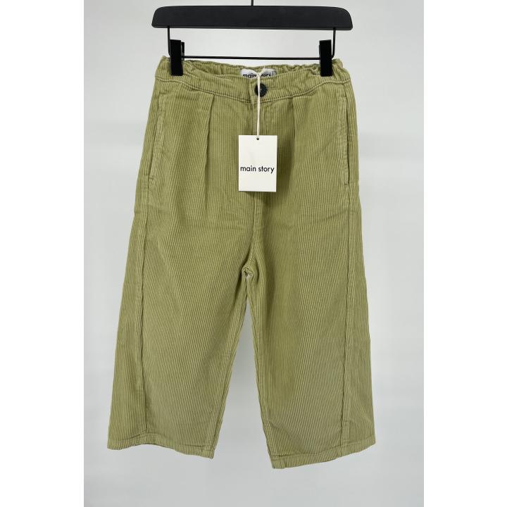 Broek Geel Barrel Rib Maat 116