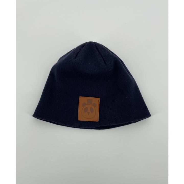 Muts Beanie Rib Donkerblauw Maat 3 - 9 Jaar