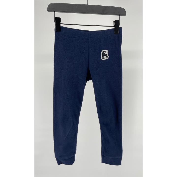 Broek Donkerblauw Fleece Maat 104 / 110