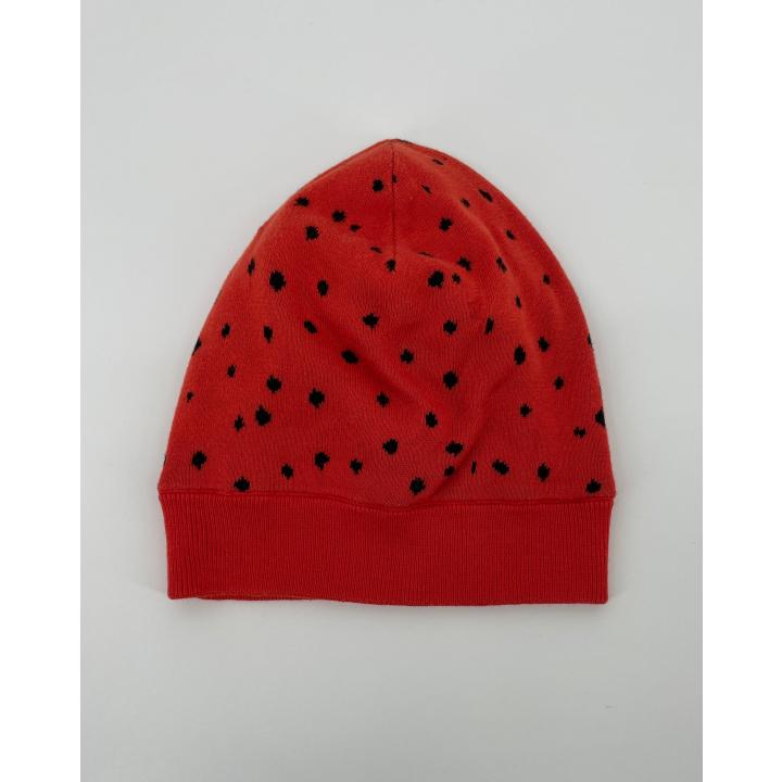 Muts Rood Aardbei Gebreid Maat 3 - 9 Jaar
