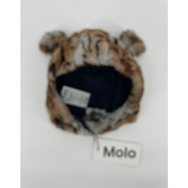 Muts Bruin Cheetah Faux Fur met Oren Maat 1 - 2 Jaar
