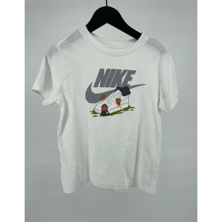 T-shirt Wit Schoen met Aardbei Maat 140 / 146