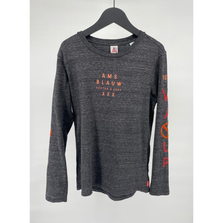 Longsleeve Grijs met Print Maat 152