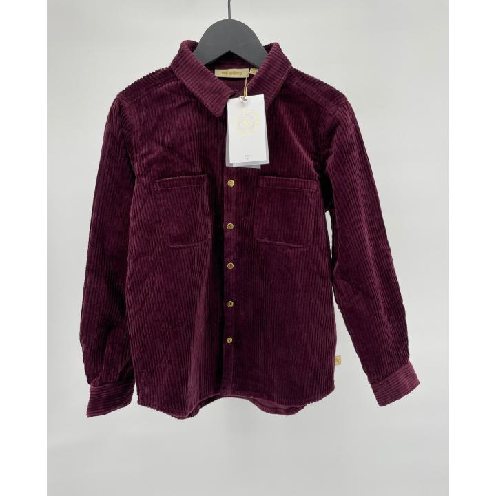 Soft Gallery Blouse Overhemd Bordeaux Corduroy - 134 - Nieuw