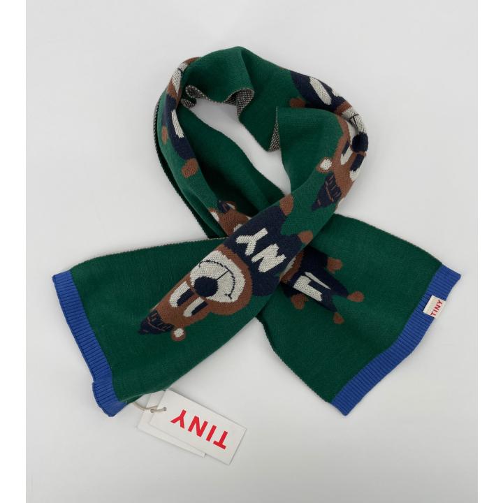 Sjaal Donkergroen met Beren