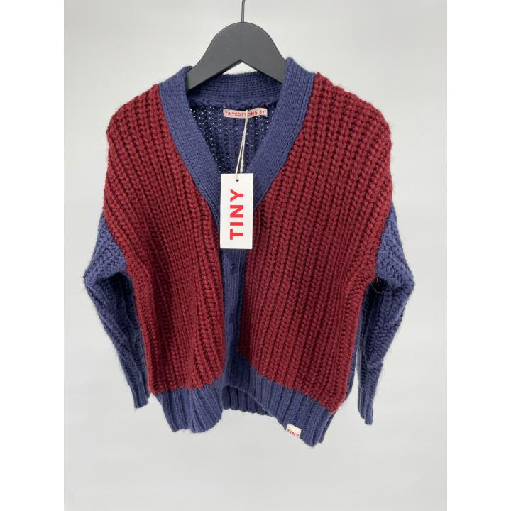 Vest Bordeaux Donkerblauw - 116 - Nieuw