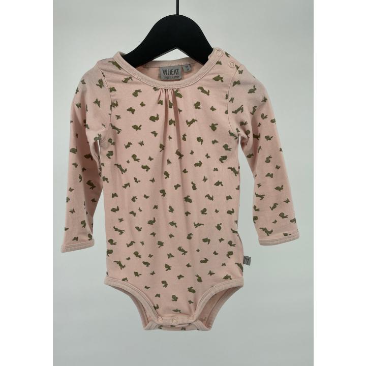 Romper Roze met Gouden Glitter Print Maat 74