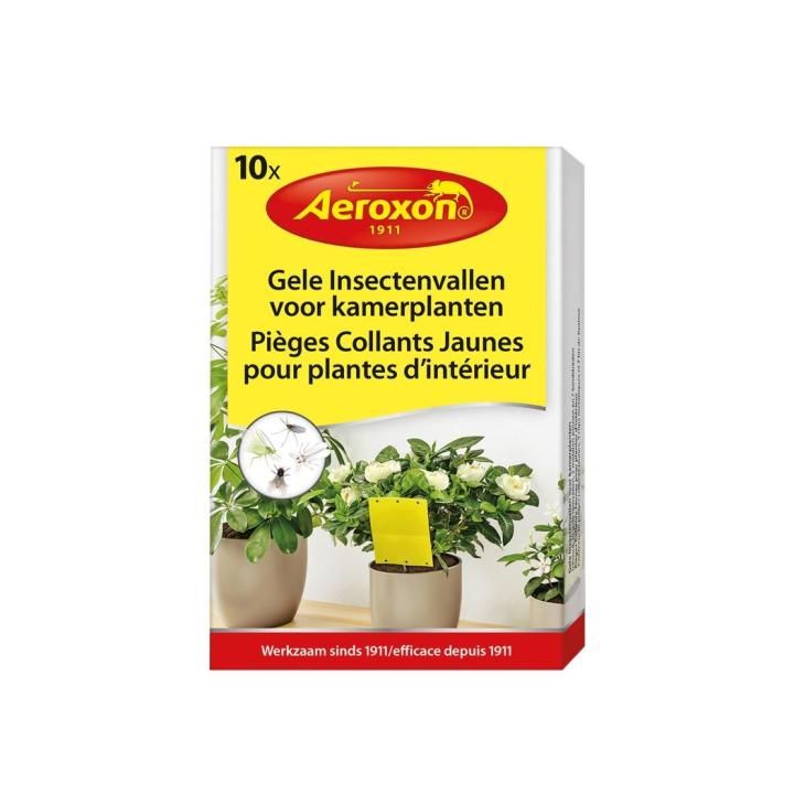 BSI Aeroxon Gele Insectenvallen voor kamerplanten 10 st.