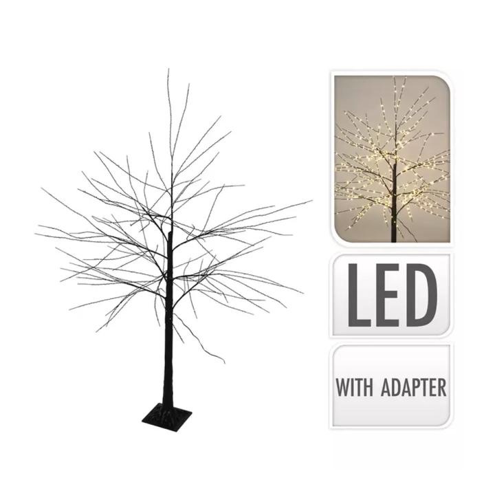 Verlichte boom 150cm - kerstversiering - 600 LED warm wit