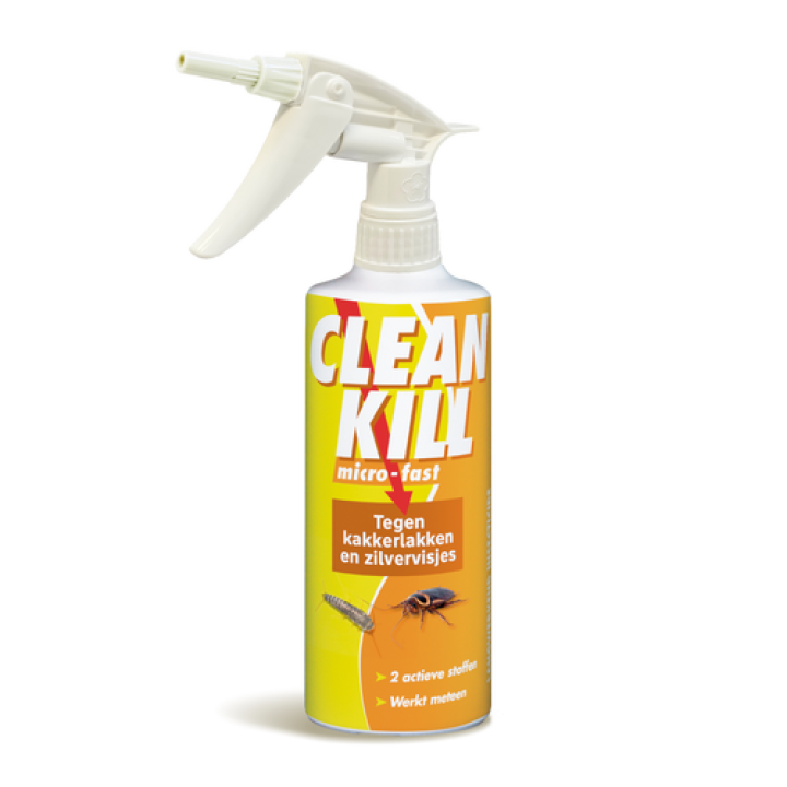 BSI Clean Kill Micro-Fast tegen kakkerlakken en zilvervisjes