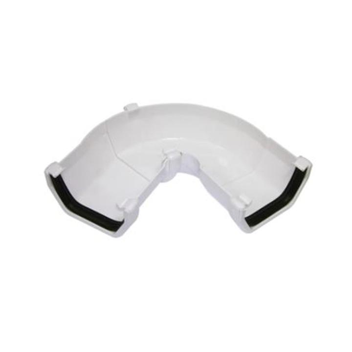 Square Line dakgoot verstelbare hoek 55 - 110 graden Wit