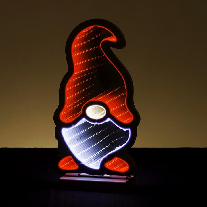 Kerst elfje 3D effect met LED verlichting 89cm