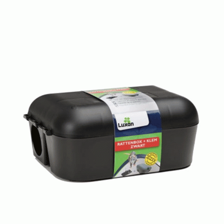Luxan rattenbox met klem - tegen ratten - rattenval
