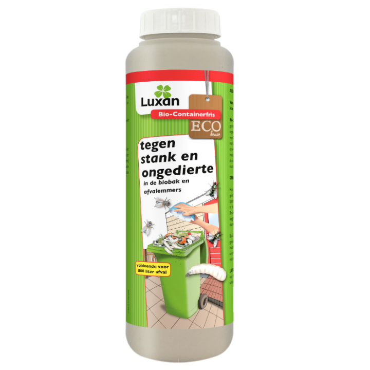 Luxan bio-containerfris tegen stank en ongedierte in de biobak of afvalemmers