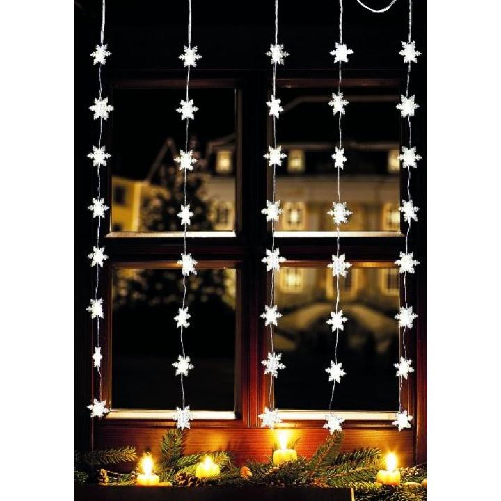 Kerst lichtgordijn Sneeuwvlokken