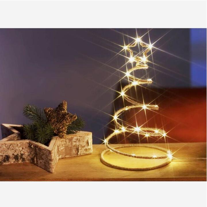 Kerst Led spiraal dennenboom 30cm