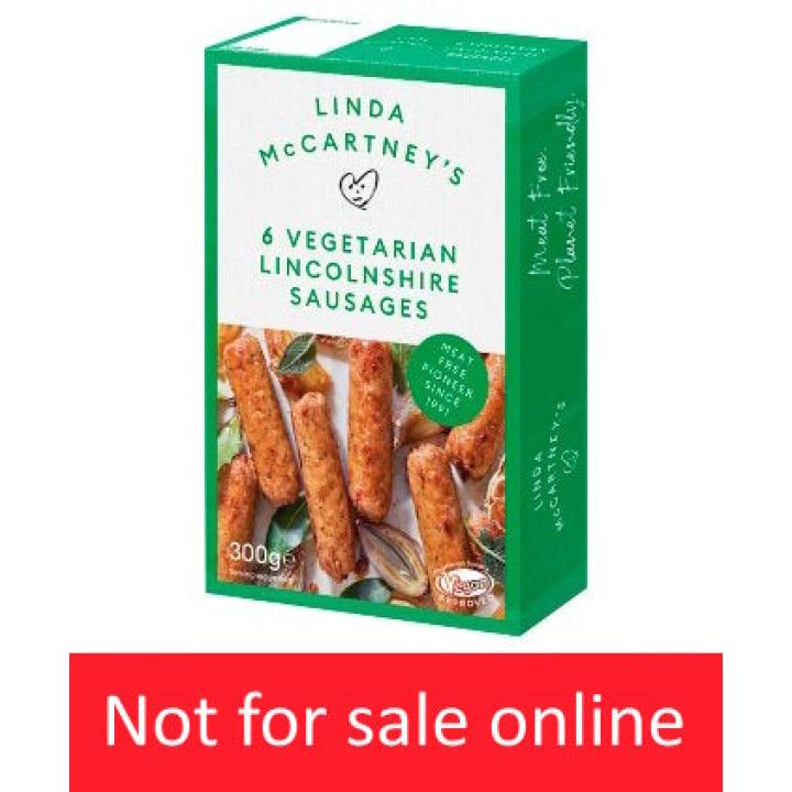 Linda McCartney 6 Vegetarian Lincolnshire Sausages 300g