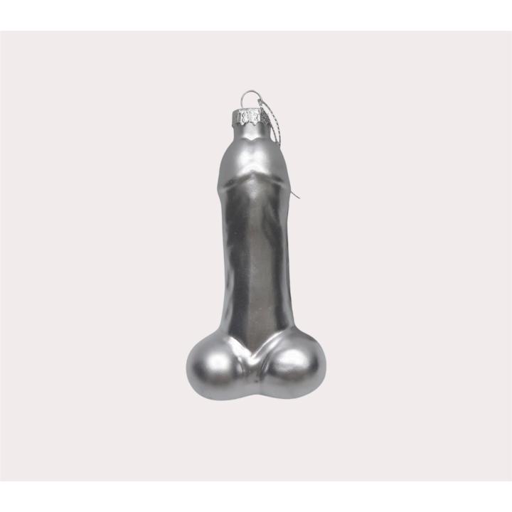Housevitamin Kerstornament Piemel zilver