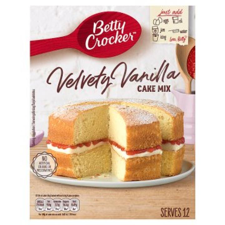 Betty Crocker Velvety Vanilla Cake mix, 425g