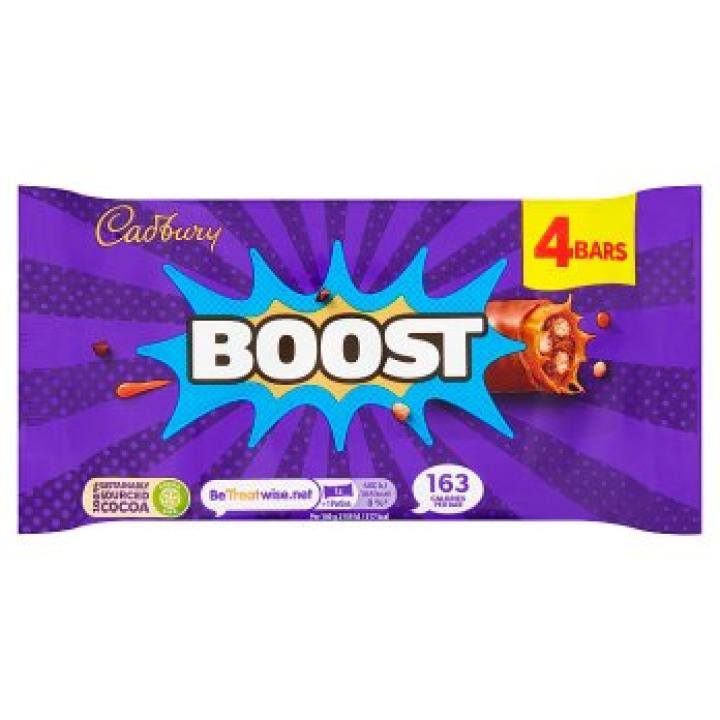Cadbury Boost Chocolate Bar 4 Pack 126g