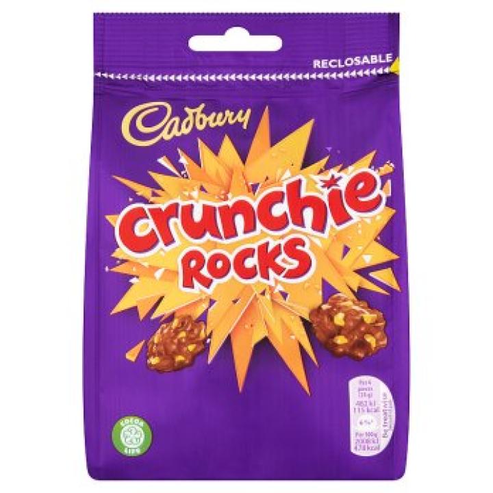 Cadbury Crunchie Rocks Chocolate Bag, 110g