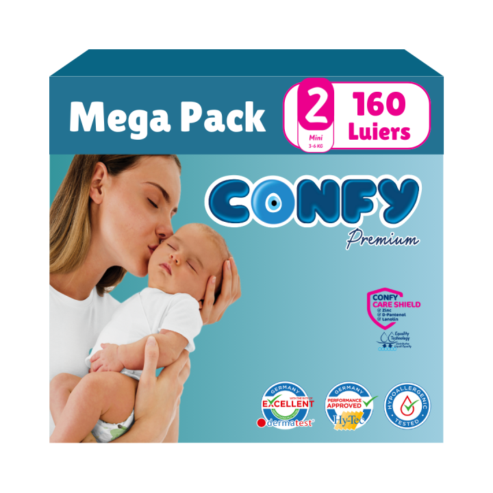 Maat 2 - (3kg-6kg) - 160 Luiers - Mega Pack