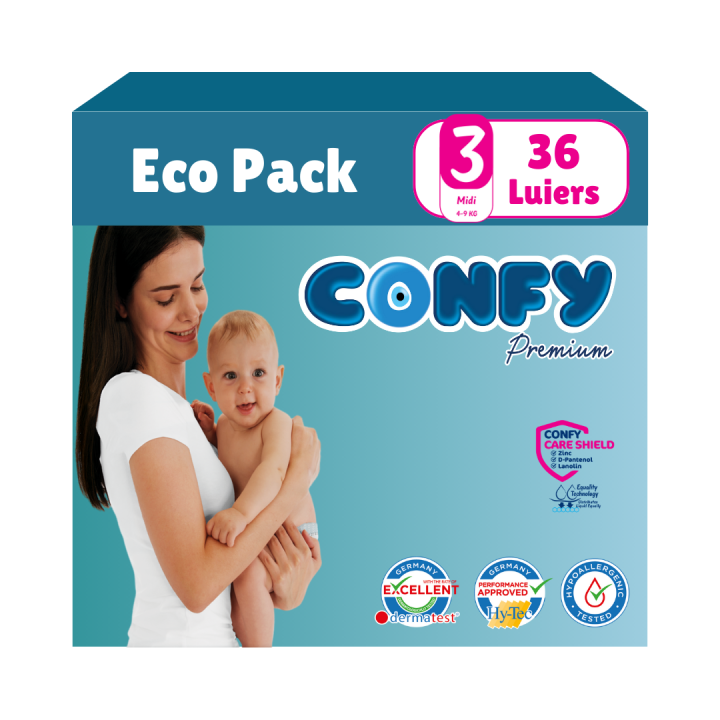 Maat 3 - (4kg-9kg) - 36 Luiers - Eco Pack