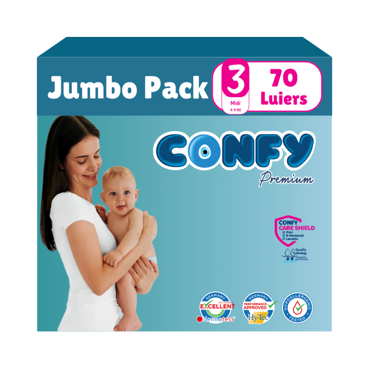 Maat 3 - (4kg-9kg) - 70 Luiers - Jumbo Pack