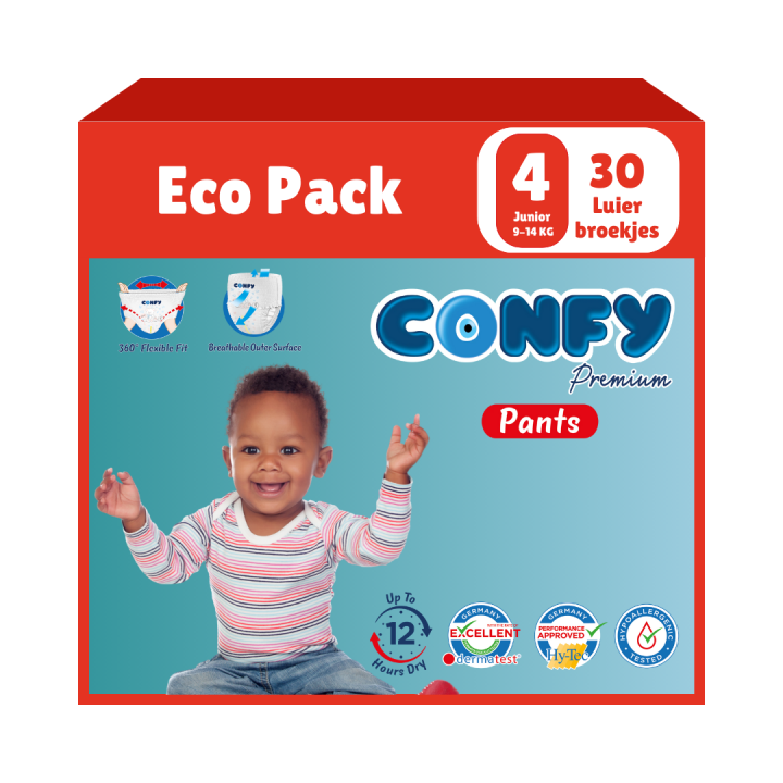 Maat 4 - (9kg-14kg) - 30 Luierbroekjes - Eco Pack