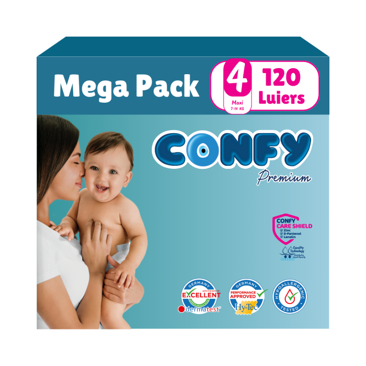 Maat 4 - (7kg-14kg) - 120 Luiers - Mega Pack