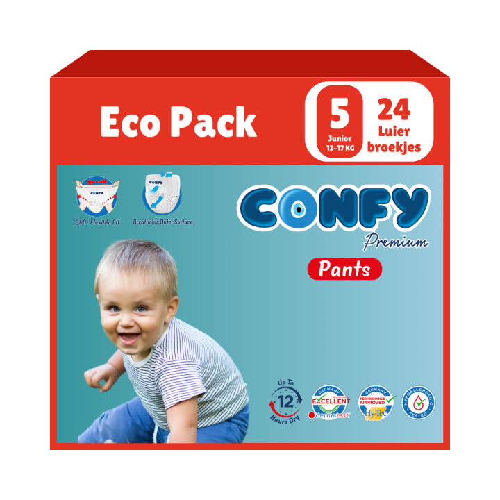 Maat 5 - (12kg-17kg) - 24 Luierbroekjes - Eco Pack