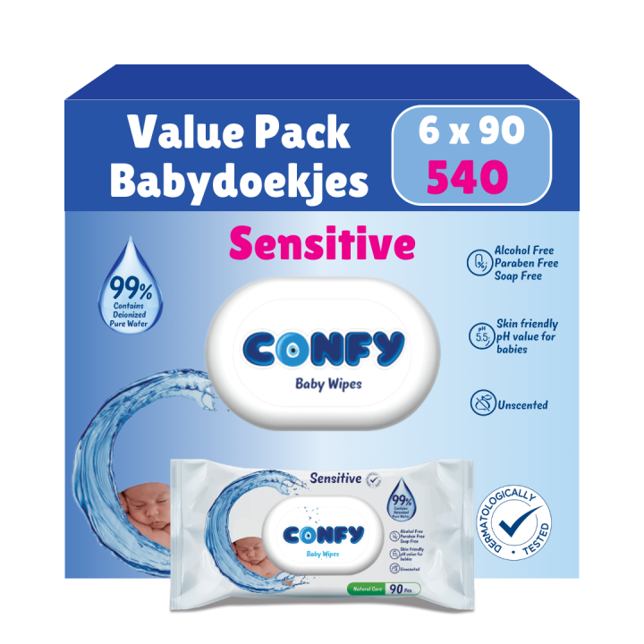 Sensitive Babydoekjes - 6x90 - Value Pack