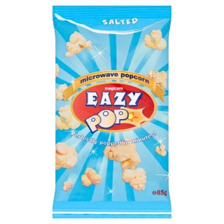Eazy Pop Salted Microwave Popcorn 85g