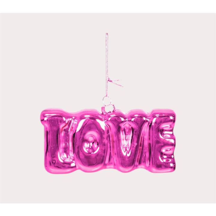 Housevitamin Kerstornament Love roze