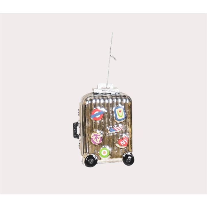 Housevitamin Kerstornament koffer zilver