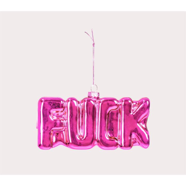 Housevitamin Kerstornament Fuck roze