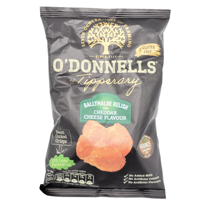 O'Donnells Ballymaloe and Cheddar Crisps, 50g