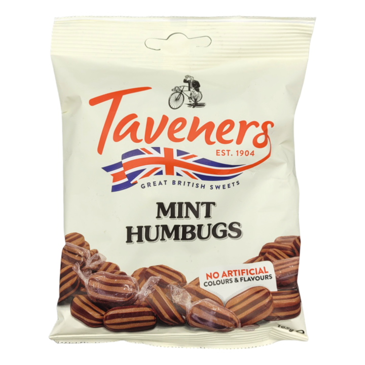 Taveners Mint Humbugs 165g