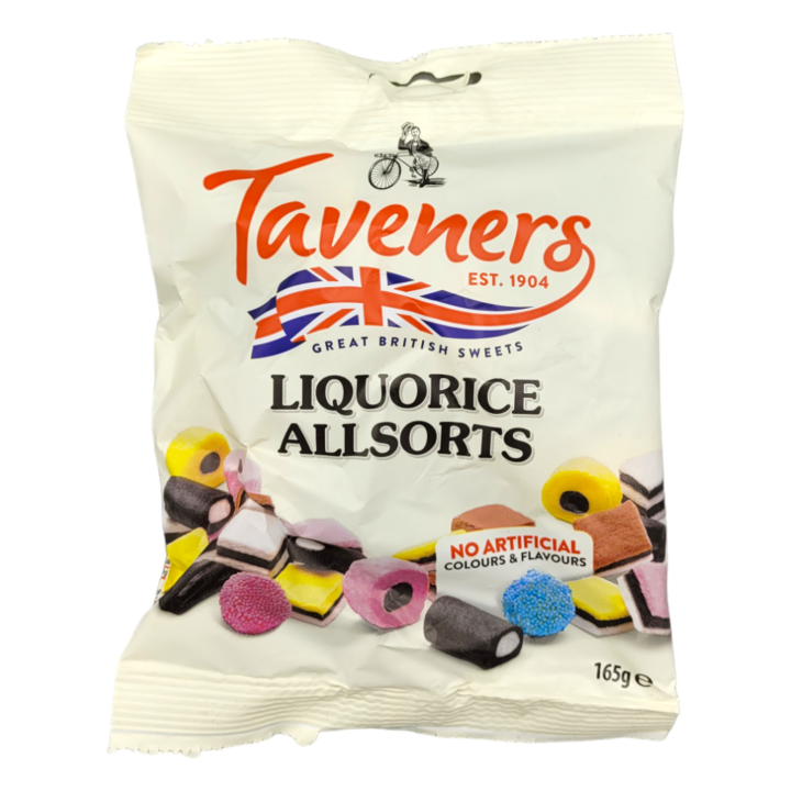 Taveners Liquorice Allsorts, 165g