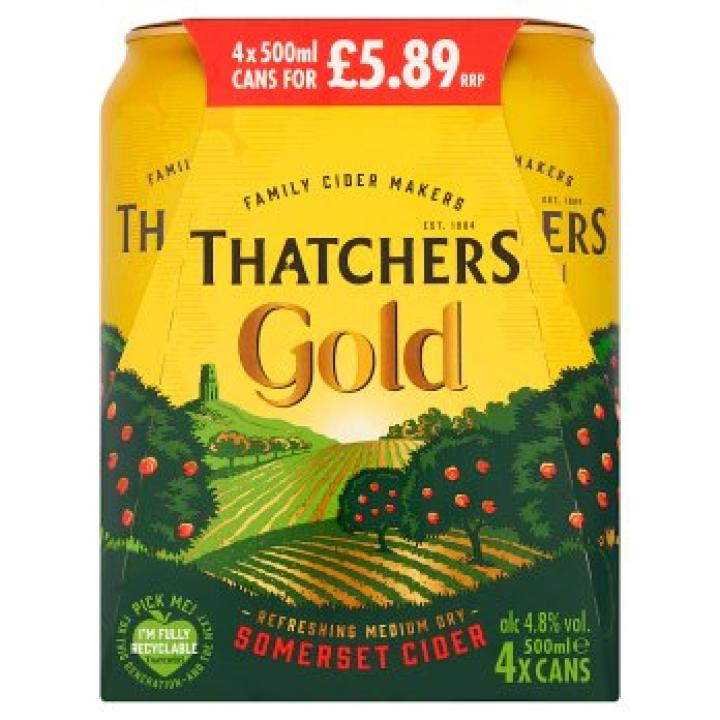 Thatchers Gold Cider, 4 pack