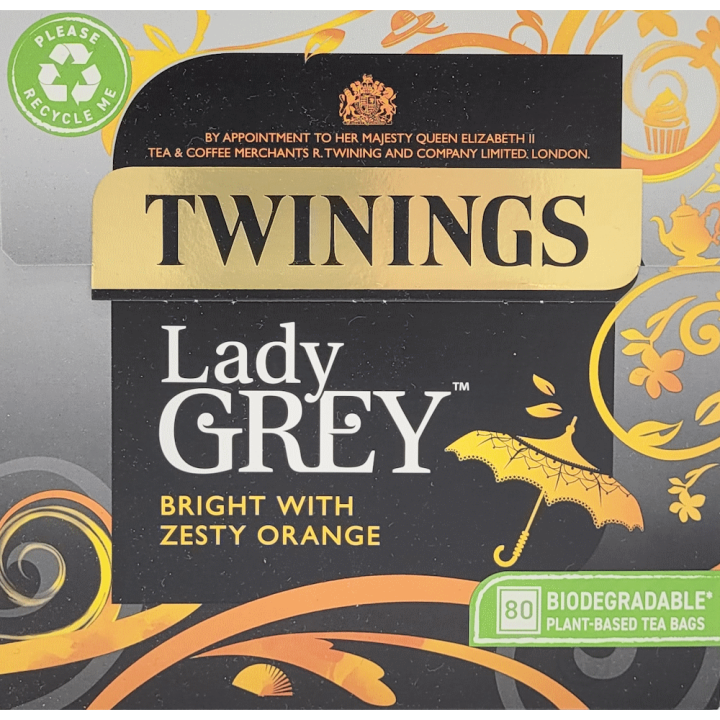 Twinings Lady Grey 80 bags, 200g