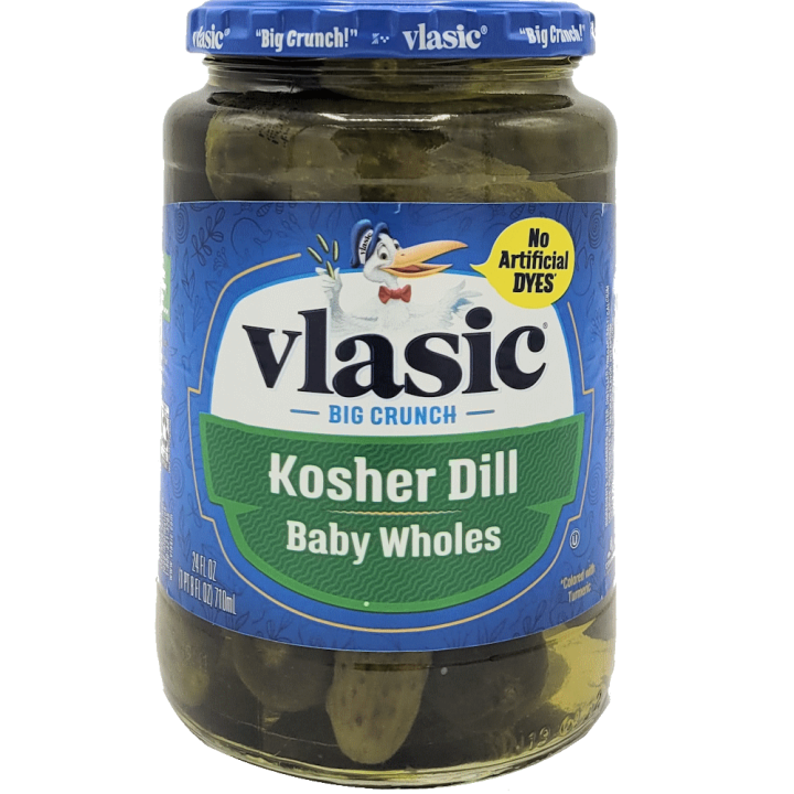 Vlasic Whole Kosher Baby Dills, 710ml