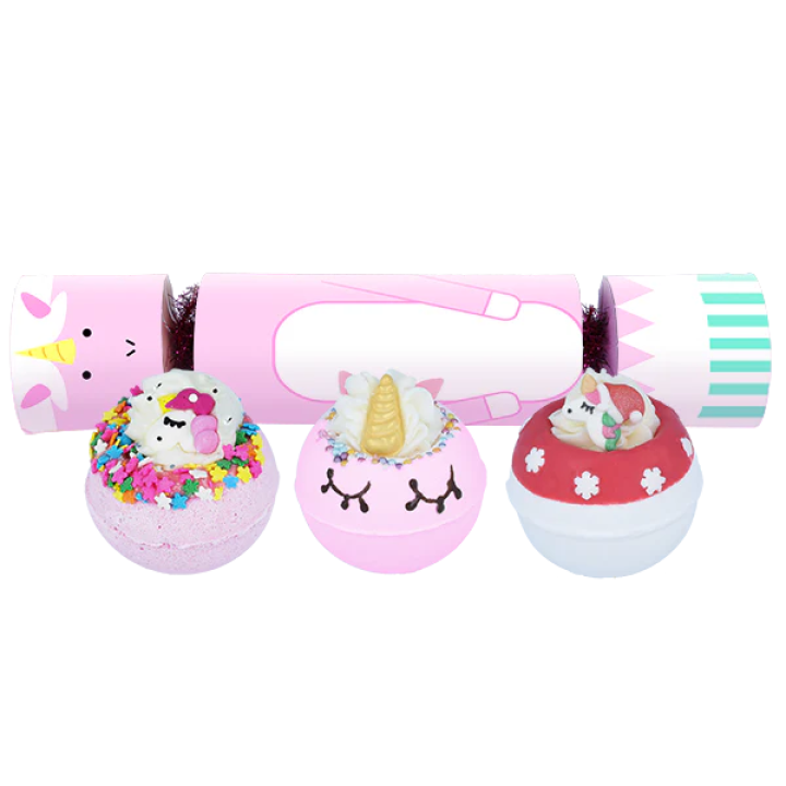 Bomb Cosmetics - The Christmas Unicorn Cracker - Bath Blaster - Gift Set